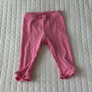 Gymboree Pink Polka Dot Baby Pants 6-12M